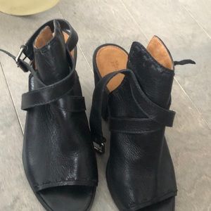 Frye open toe sling back